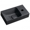 Sapho Piccolino Betonové umývátko 30,8x17 cm, baterie vpravo, antracit PK30516