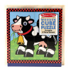 Melissa & Doug - Drevené obrázkové kocky - Farma, 4x4