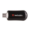USB kľúč, 128GB, USB C 3.2 Gen1, VERBATIM Plectra, čierny