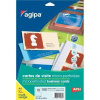 Vizitkový papier 90x50mm Agipa A4 s mikroperforáciou 200g 10 hárkov
