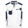 James&Nicholson Pánska softshellová vesta JN825 White S