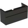 Geberit Smyle Square Skrinka pod umývadlo,1184x470x617mm, 2 zásuvky, závesná, lávovo matná GEB 500.355.JK.1