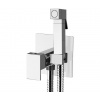Sapho Podomietková batéria s bidetovou spŕškou, hranatá, chróm 1103-08