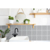 Samolepiaci PVC panel sivý Wall Tiles Lina 15,25 x 15,25 cm