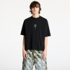 Tričko Marcelo Burlon County Goth Boxy T-Shirt Black/ Deep Green XS XS