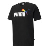 Univerzální tričko Puma PRIDE Graphic Tee - Velikost S – stylové univerzální tričko Puma s ikonickým duhovým logem v černém designu jako symbol podpory rozmanitosti a síly poselství.
