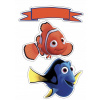 CUKROVÁ TLAČ jedlý obrázok na tortu Cukrová hmota RYBKA NEMO DORY RYBY SADA 79