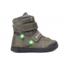 Chlapčenské LED svietiace zimné čižmy D.D.STEP 30 Sivá