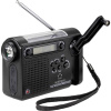 Renkforce RF-CR-200 RF-4694806 prenosné rádio, FM, AM, KV, pohotovostné rádio, možné znovu nabíjať, solárny panel, Ručná kľučka, funkcia alarmu, vreckové; RF-4694806