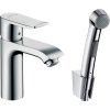 Hansgrohe 31285000 METRIS umývadlová batéria s ručnou sprchou Bidette, chróm