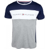 Tommy Hilfiger CN SS TEE LOGO FLAG sivá,tmavo modrá,biela Pánske tričko L