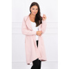 Dámsky kardigán oversize MI9005 pudrovo ružový