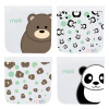 Melii Opakovateľne použiteľné vrecká na desiatu 4ks - Panda, Medveď