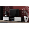 Cama Meble Tv stolík SOHO 180 S3, čierny mat/biely lesk