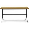 Písací stôl Kip na čiernych nohách 150 cm prírodný dub