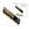 AXAGON PCEM2-1U, PCIe x16/x8/x4 - M.2 NVMe M-key slot adaptér, 1U