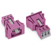 WAGO 890-783/082-000 sieťový konektor 890 zásuvka Počet kontaktov: 3 16 A ružová 50 ks; 890-783/082-000