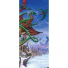 Dverová fototapeta - FT2277 - Draky a Dračia hora 91cm x 211cm - Vliesová fototapeta