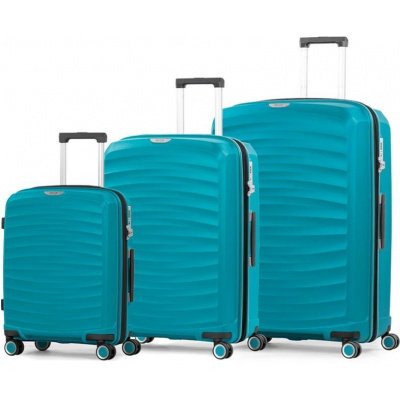 Súprava cestovných kufrov ROCK TR-0212/3 PP - modrá (TR-0212/3_blue)
