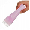 APT AG647F Fľaštička s hrebeňom na farbenie vlasov ružová