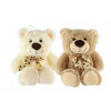 Medveď sediaci s mašľou plyš 24 cm 2 farby 0+