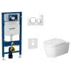 Geberit SET Duofix 111.300.00.5 +WCzávesné Duravit ME by Starck Riml.+sedSC+Sigma20Biel/Ch 111.300.00.5 NM4