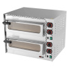 Dvojposchodová pizza pec Redfox FP 68 R - 2 komory, nerezová
