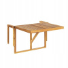 Záhradný stôl, stolík - Závesný balkónový stôl 60 x 40 cm svetlo (Závesný balkónový stôl 60 x 40 cm svetlo)