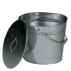 LIENBACHER Nádoba na popol s vekom, objem 15l, pozink pozink