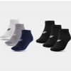 Pánske casual bavlnené nízke ponožky 4F USOCM277 9-11 (43-46) 3x čierne