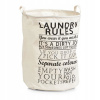 Zeller Present Laundry Rules béžový 38 x 48 cm