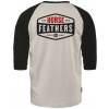 pánske tričko HORSEFEATHERS HEXAGON II RAGLAN T-SHIRT Cement XL