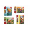 Trefl Minipuzzle 54 dielikov Dinosaury 4 druhy v krabičke 9x6, 5x4cm
