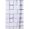Aqualine Sprchový záves 180x180cm, vinyl, štvorcový vzor ZV013