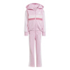 adidas Seasonal Essentials Tiberio 3-Stripes Fleece Track Suit Kids Pink/White 6-7 Years