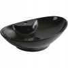Umývadlo - ČIERNE POLOMATOVÉ ČIERNE KERAMICKÉ UMÝVADLO 58x38 cm (Umývadlo - ČIERNE POLOMATOVÉ ČIERNE KERAMICKÉ UMÝVADLO 58x38 cm)