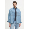 Rifľová košeľa Calvin Klein Jeans pánska, voľný strih, s klasickým golierom, J30J327511 modrá S