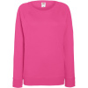 Fruit of the Loom Mikina Lady-Fit LW Raglan Sweat, raglánová, dámská COT-16214631000 XS Fuchsia