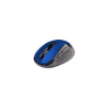 C-TECH myš WLM-02, čierno-modrá, bezdrôtová, 1600DPI, 6 tlačidiel, USB nano receiver WLM-02B