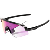 100% Slendale - Gloss Black - Photochromic Purple Mirror