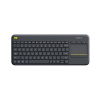 Logitech K400 plus/Bezdrôtová USB/US layout/Čierna 920-007145