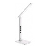 LED Stolová lampa s displejom v bielej farbe (kalendár, dátum, čas, teplota, budík), 6W, 350lm | Avide
