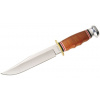 Nôž s pevnou čepeľou Bowie KA-BAR® – Strieborná čepeľ - Satin, Hnedá
