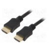 Cable HDMI 2.0 HDMI plug,both sides PVC 1.8m black 30AWG