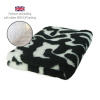 DRYBED Premium Vet Bed Swirls čierny + biely 150 x 100 cm