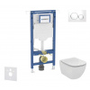 Geberit Duofix Set predstenovej inštalácie, klozetu a dosky Ideal Standard Tesi, tlačidla Sigma20, biela/lesklý chróm SANI11CD3126