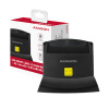 AXAGON CRE-SM2, USB-A StandReader 4-slot čítačka Smart card (eObčanka) + SD/microSD/SIM, kábel 1.3 m CRE-SM2