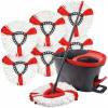 6X NÁHRADNÁ HLAVICA PRE MOP VILEDA EASYWRING TURBO ULTRA - OTOČNÝ MOP
