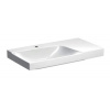 Geberit Xeno 2 - Umývadlo 900x480 mm, otvor na batériu, bez prepadu, s odkladacou plochou vpravo, s KeraTect, biela 500.533.01.1