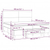 vidaXL Boxspring posteľ s matracom tmavosivá 200x200 cm látka - Sivá - 56764-11780